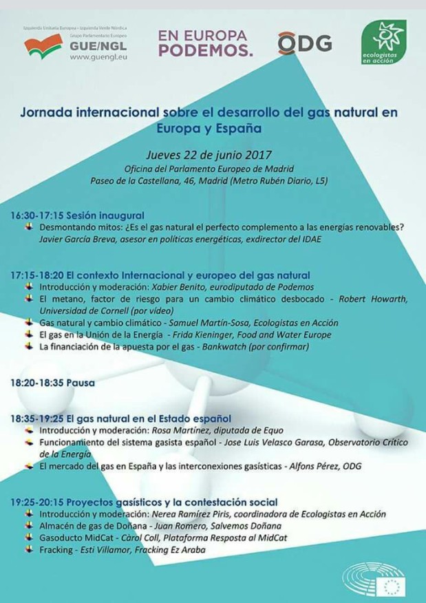 Madrid: Jornada internacional Desarrollo del gas natural en Europa y España